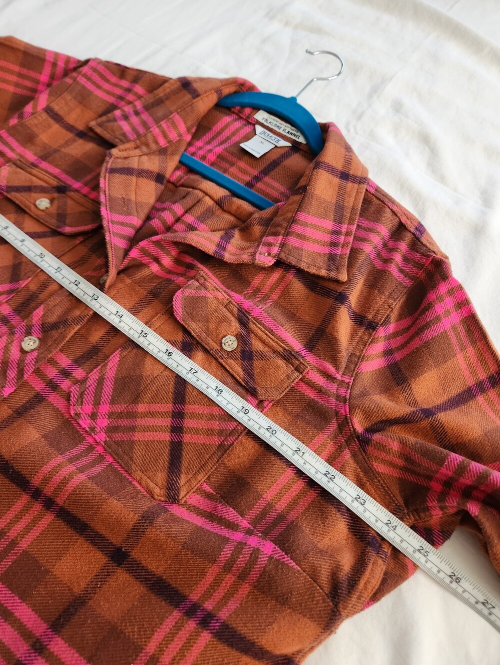 Duluth Trading Co Folklore Flannel Button Up Shirt - Picture 7 of 10